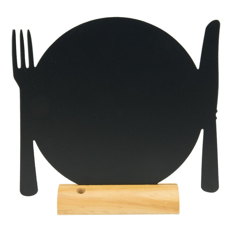 Load image into Gallery viewer, Plate Chalkboard x 6 Custom Wood Designs __label: Multibuy default-title-plate-chalkboard-x-6-53612371083607
