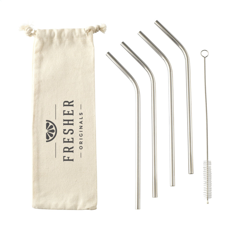 Load image into Gallery viewer, Stainless steel straws 4 pieces set pack of 100 Custom Wood Designs __label: Multibuy default-title-stainless-steel-straws-4-pieces-set-pack-of-100-53613723418967
