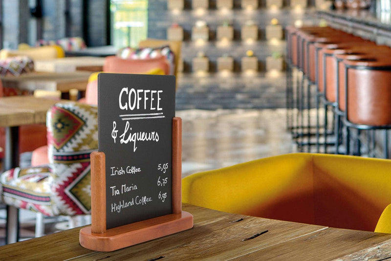 Load image into Gallery viewer, Tabletop Chalkboard Small Mahogany Finish Custom Wood Designs default-title-tabletop-chalkboard-small-mahogany-finish-53612361548119
