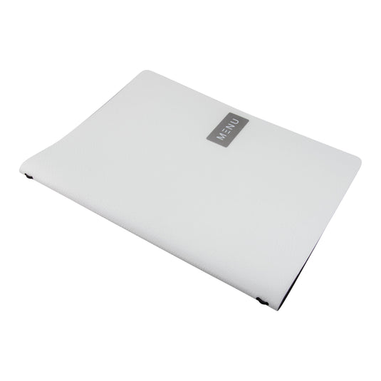 White A4 leather menu pack of 10 Custom Wood Designs __label: Multibuy default-title-white-a4-leather-menu-pack-of-10-53613242974551