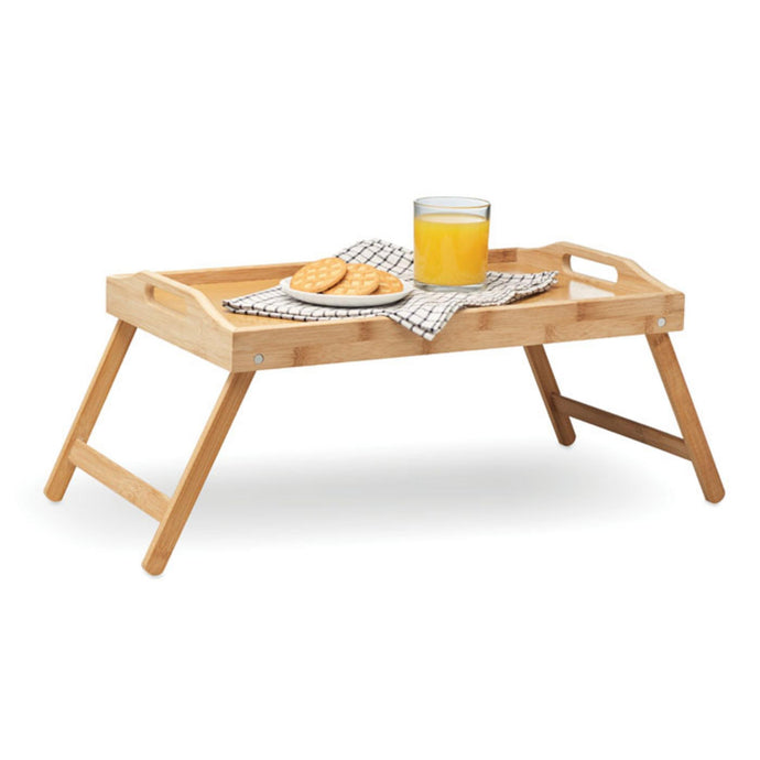 Wooden bamboo foldable tray pack of 10 Custom Wood Designs __label: Multibuy default-title-wooden-bamboo-foldable-tray-pack-of-10-53613218103639