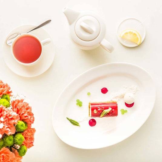 Crema oval dish, 210x140mm-platter