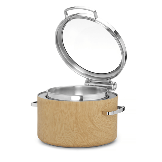 Madeira De Luxe Induction chafing dish round 11l with glass lid-Induction warmer