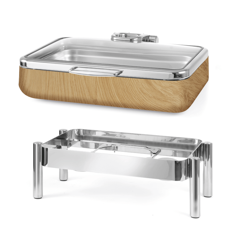 Load image into Gallery viewer, Madeira De Luxe frame for induction chafing dish GN 1/1 with glass lid-Frame for warmer
