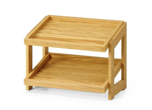 Madeira 2-tier stand, 574x323x(h)441mm-Buffet stand