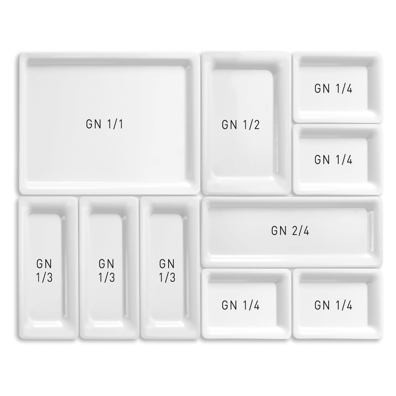 Load image into Gallery viewer, 1/2 GN tray, melamine, white-Melamine GN tray
