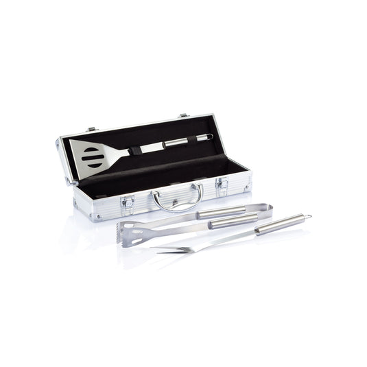 3 pcs barbecue set in aluminium box - Custom Wood Designs