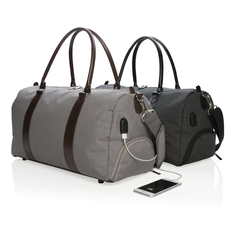Load image into Gallery viewer, Weekend bag with USB A output - Custom Wood Designs
