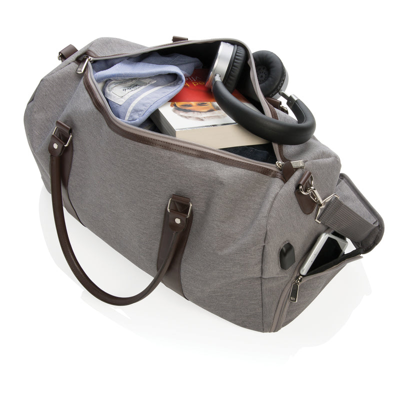 Load image into Gallery viewer, Weekend bag with USB A output - Custom Wood Designs
