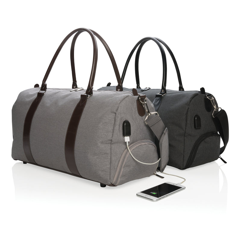 Load image into Gallery viewer, Weekend bag with USB A output - Custom Wood Designs
