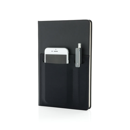 A5 Deluxe notebook with smart pockets - Custom Wood Designs