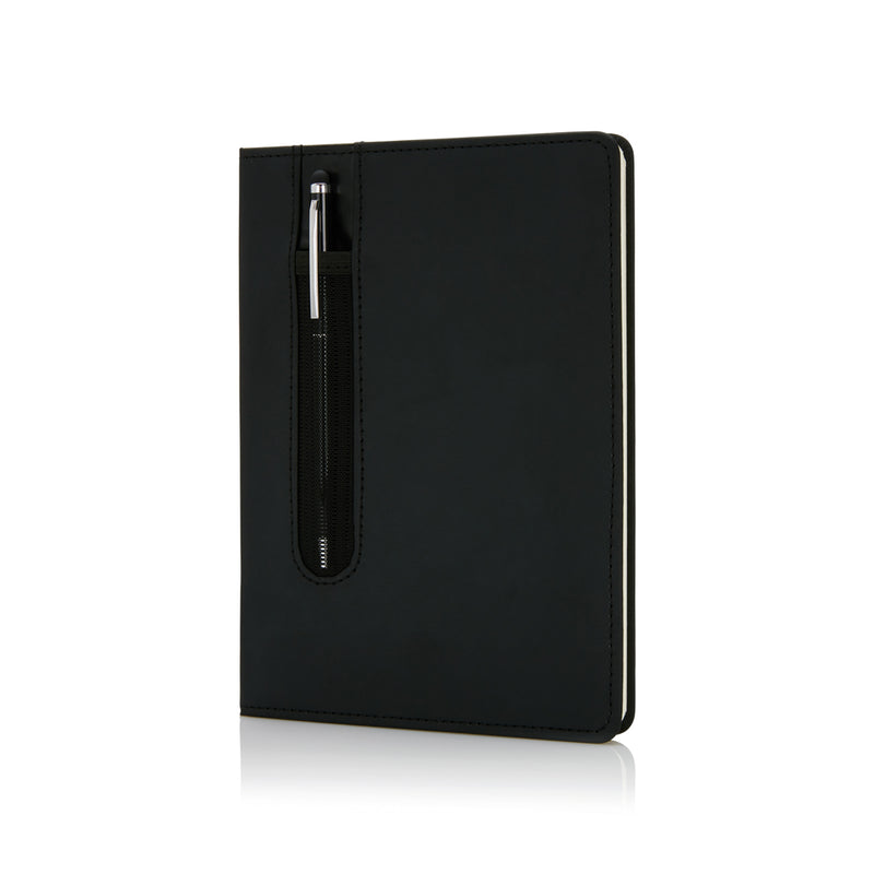 Load image into Gallery viewer, Standard hardcover PU A5 notebook with stylus pen - Custom Wood Designs
