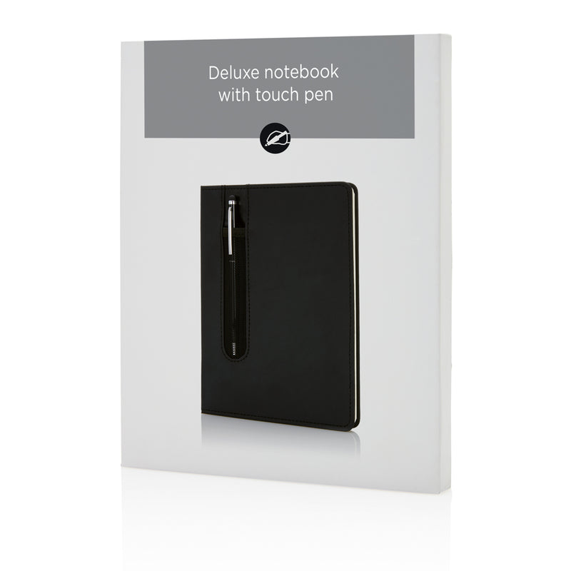 Load image into Gallery viewer, Standard hardcover PU A5 notebook with stylus pen - Custom Wood Designs
