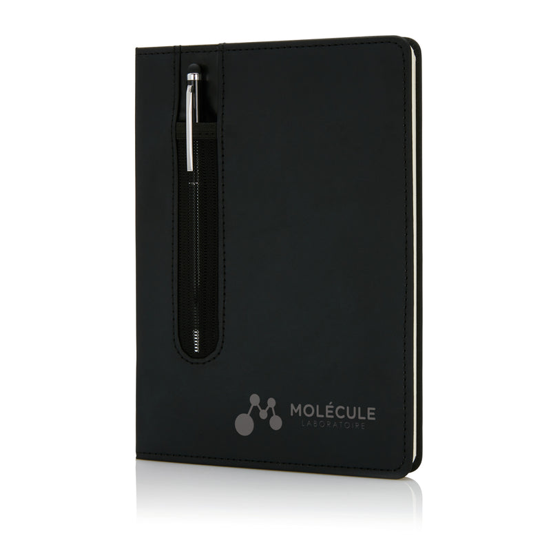 Load image into Gallery viewer, Standard hardcover PU A5 notebook with stylus pen - Custom Wood Designs
