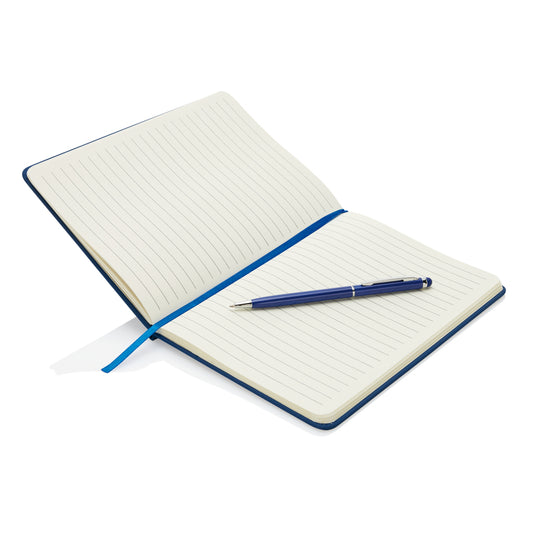 Standard hardcover PU A5 notebook with stylus pen - Custom Wood Designs