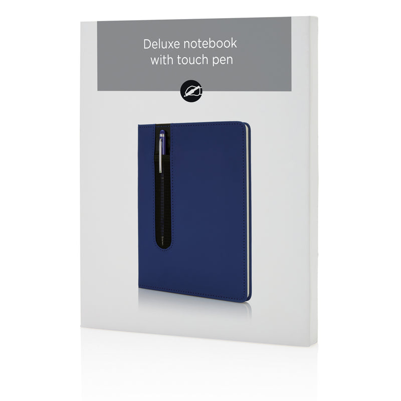 Load image into Gallery viewer, Standard hardcover PU A5 notebook with stylus pen - Custom Wood Designs
