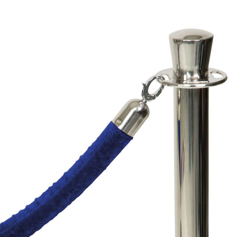 Load image into Gallery viewer, Fourpiece barrier poles with base with 5 ropes Blue Custom Wood Designs red-fourpiece-barrier-poles-with-base-with-5-ropes-53613670170967
