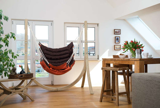 Hanging chair XL & frame Set Swing Chair Amazonas __label: NEW swing-chair-sand-hanging-chair-xl-frame-set-53612480201047