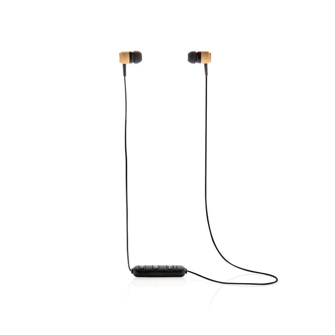 Wireless bamboo earbuds pack of 25 Custom Wood Designs __label: Multibuy wirelessearbudscustomwooddesignsbamboo