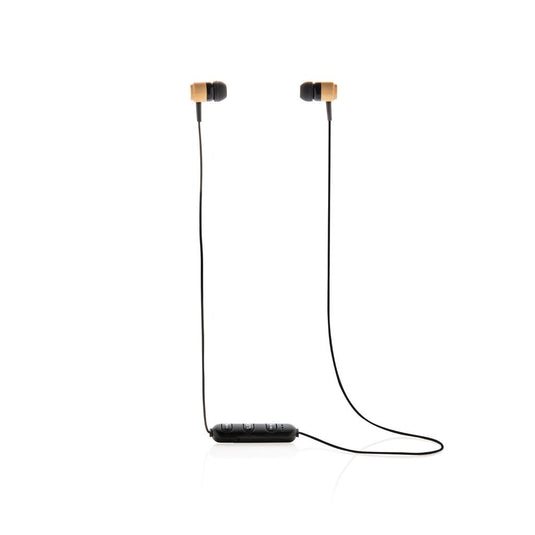 Wireless bamboo earbuds pack of 25 Custom Wood Designs __label: Multibuy wirelessearbudscustomwooddesignsbamboo