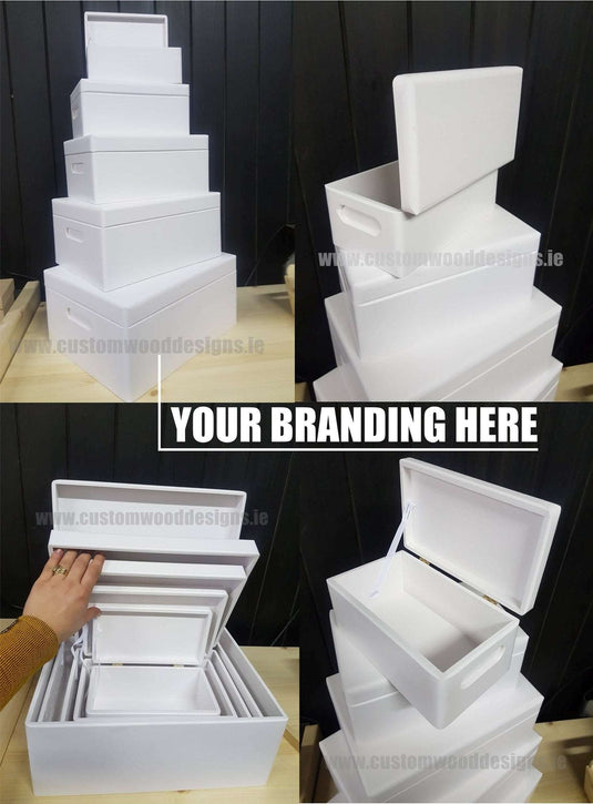 Wooden Boxes Hinged Lid - Various Sizes Painted Boxes Custom Wood Designs bedroom deco box box with lid white box wood wooden wooden-boxes-hinged-lid-various-sizescustom-wood-designs21-cm-x-12-cm-x-95-cmpainted-boxes-897092_9b4265fe-c823-4f4f-bc40-ff1e939b0585